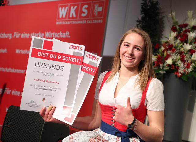 Der Preis "Salzburgs Lehrling 2019" ist für sie auch ein Beweis, dass sie ihre Arbeit gut macht und dass man für sein Tun etwas zurück bekommt.