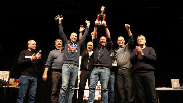 Sieger des Mürzer Stadtpokal-Eisschießens A1 Diesel-Team.