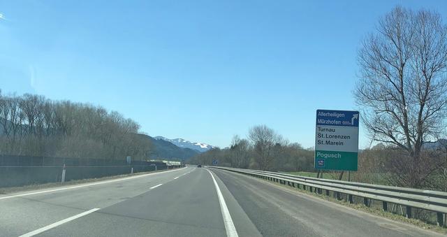 Das mit Abstand am stärksten betroffene Teilstück ist die S6 Semmering Schnellstraße im steirischen Abschnitt zwischen dem Tunnel Semmering und dem Knoten St. Michael.