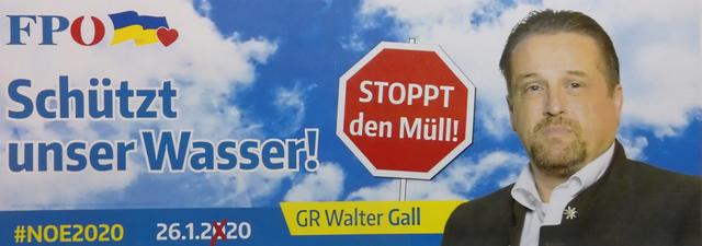 Vorzugsstimme für Spitzenkandidat Gemeinderat Walter Gall - damit endlich Schluss ist mit diesem falschen Spiel!
26.01.2020: FPÖ ❌ Liste 2 💙
MIT SICHERHEIT FÜR THERESIENFELD!