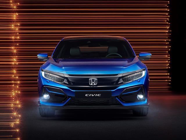 Honda eröffnet das Jahr 2020 mit dem Civic Modelljahr 2020, dem Honda Civic Sport Line und dem Honda e.