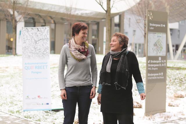 Maria Fankhauser (li.) und Sabine Hauser (re.) sorgen auch 2020 für ein abwechslungsreiches Programm bei "Querbeet Pongau". | Foto: Gemeindeentwicklung Salzburg