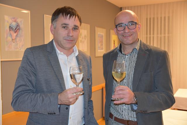 Gemütlich hatten es Stadtfeuerwehrkommandant Kurt Tripamer und Vizebürgermeister Franz Rechberger.