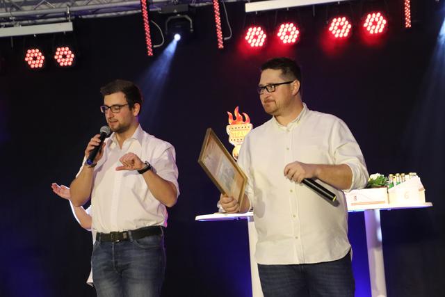 Tolle Ideen, großartige Umsetzung: Stephan Scheifinger und Christian Kauc von der Jungen Generation Kalsdorf stellten die Bewerbe für die Team-Olympiade zusammen. | Foto: Edith Ertl