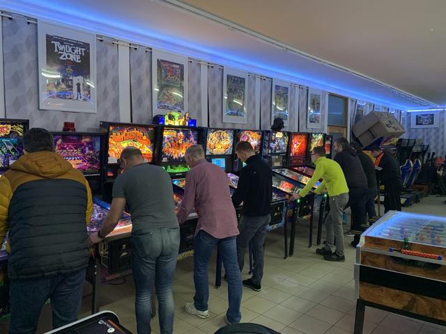 Die Flipper waren kontinuierlich besetzt und wurden viel bespielt