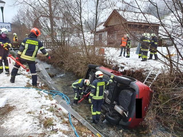 Am 26. Jänner 2020 rückten die Kameraden der FF Loich, Weißenburg und Kirchberg zu einem Unfall mit einer eingeklemmten Person aus