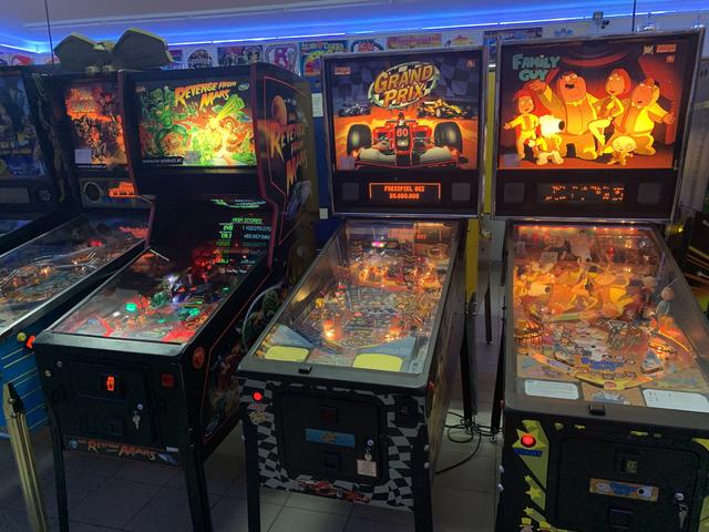 Flipper die im Turnier gespielt wurden