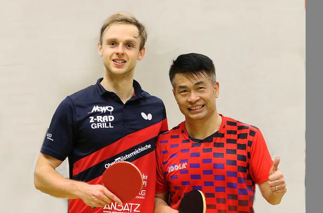Lieferten ein finales Spektakel in Deutschlandsberg: David Vorcnik und Chen Weixing (v.l.)