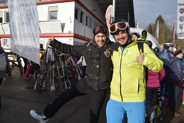 Voll motiviert: Bernhard und Daniel Wulz