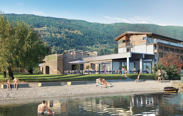 Der Umbau des Strandbades Bodensdorf beschäftigt die Gemeindepolitik seit geraumer Zeit. Baubeginn wurde verschoben. | Foto: Büro Heiglauer