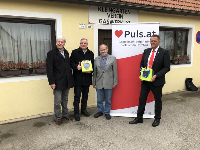Die Initatoren des Projekts: Helmut Bayer, Josef Sbrizzai, Helmut Kratky und Thomas Steinhart (v.l.)