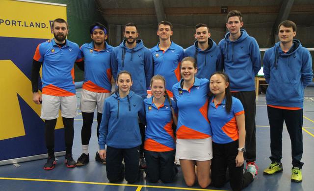 Stolze Badminton Mannschaft aus Pressbaum. | Foto: Andreas Meinke