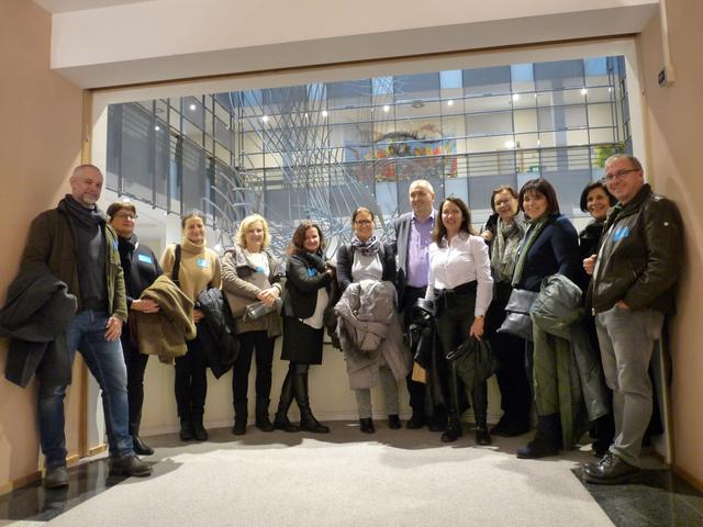 Die Feldbacher Delegation nutzte eine gemeinsame Reise nach Brüssel, um sich untereinander, mit international wirkenden Pädagogen und mit der Politik besser vernetzen zu können. | Foto: WOCHE