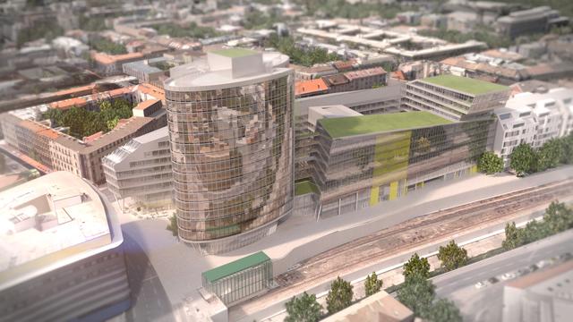 So wird das "Vio Plaza" auf den Komet-Gründen aussehen. Voraussichtlich Anfang 2023 ist der Bau fertig.