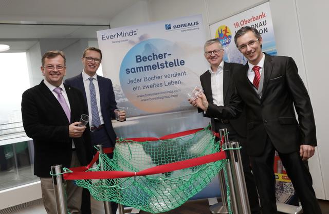 v.l.n.r.: Thomas Ziegler (LIVA), Rudolf Wölfer (Borealis), Manfred Hackl (EREMA) und Günther Weidlinger.