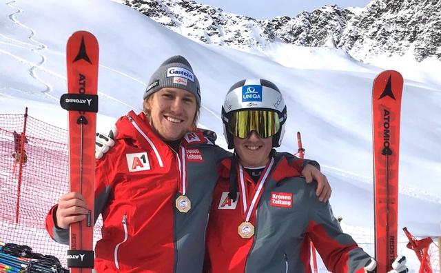 Die beiden Goldmedaillen-Gewinner Stefan Rieser (li., U21) und Lukas Broschek (re., U18). | Foto: SLSV