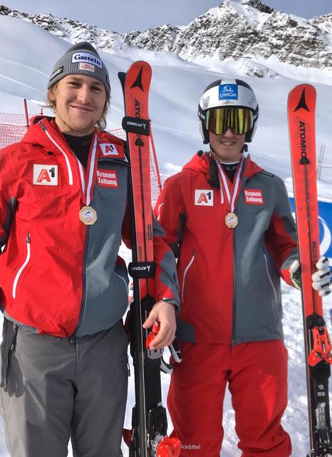 Die beiden Goldmedaillen-Gewinner Stefan Rieser (li., U21) und Lukas Broschek (re., U18). | Foto: SLSV