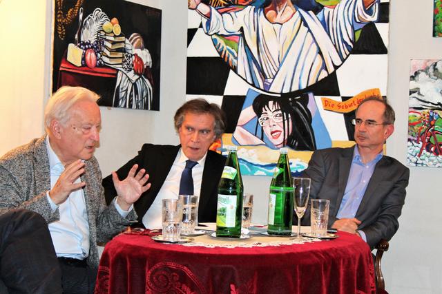 Hannes Swoboda, Emil Brix, Eric Frey  | Foto: Klaus Bergmaier 