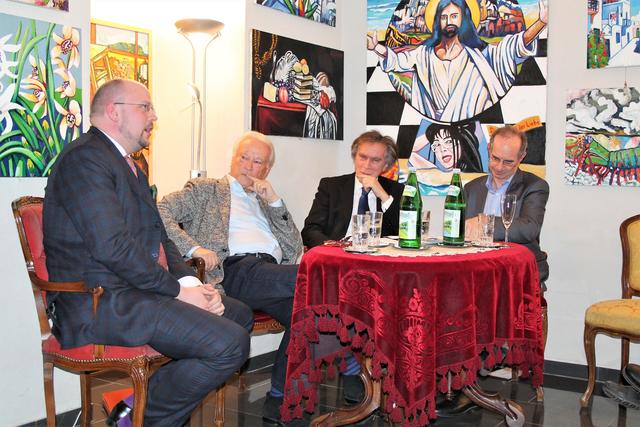 Philipp Jauernik, Hannes Swoboda, Emil Brix, Eric Frey  | Foto: Klaus Bergmaier 