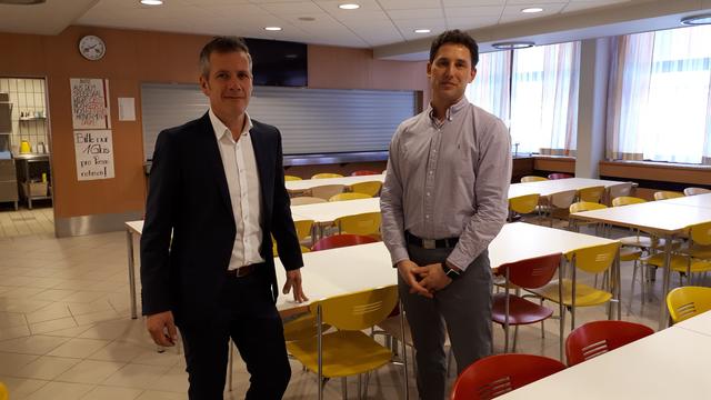 Roland Haller, Geschäftsführer der FSW-LGM GmbH (links) und Hausleiter Marcus Anders (rechts)