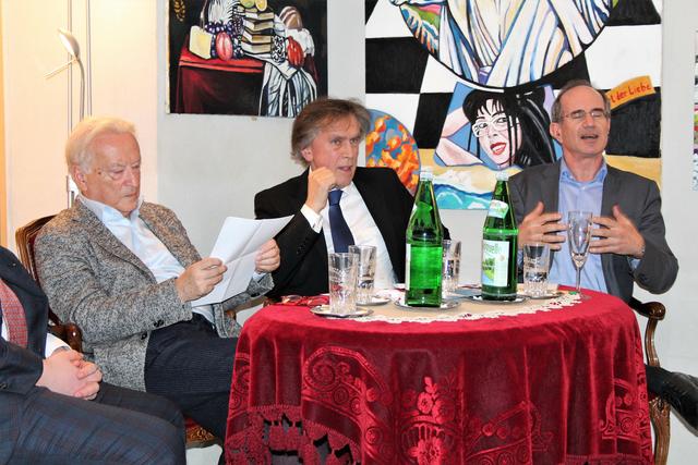 Hannes Swoboda, Emil Brix, Eric Frey  | Foto: Klaus Bergmaier 