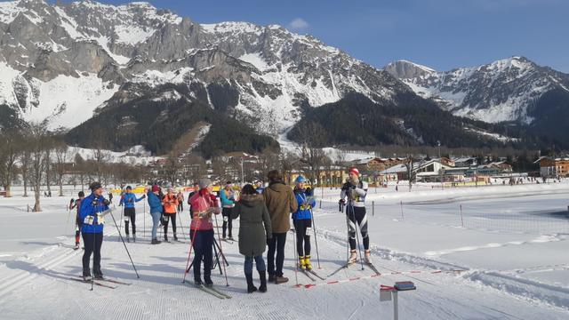 Im Schatten des Dachsteins veranstaltete der Sport- und Kulturverein Deutsch Kaltenbrunn die Staatsmeisterschaften im Schi-Orientierungslauf. | Foto: Hochwarter