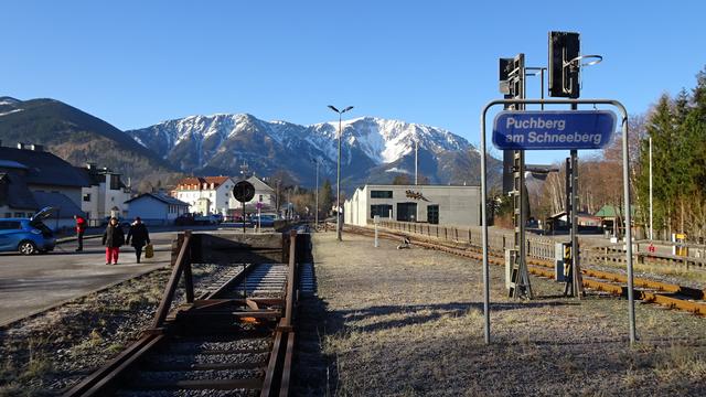Puchberg am Schneeberg, Bezirk Neunkirchen (NÖ): Der Bahnhof Puchberg