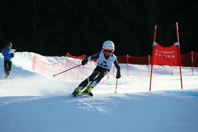 Louis Ortner war im Riesentorlauf in der Schwabenbergarena eine Klasse für sich: 2,72 Sekunden Vorsprung auf Platz zwei!