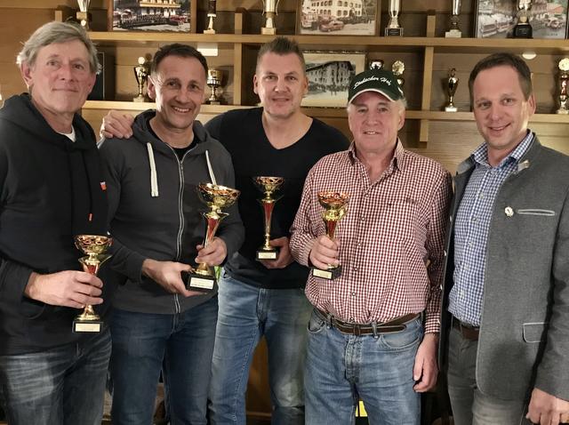 Anton Brennsteiner, Franz Rammler, Bernd Huber, Vital Altenberger und Arnold Lerchbaumer.