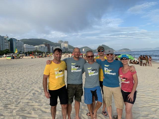 Das Team des Mojo Flugsportvereins Irdning-Donnersbachtal: Alfred Grundner, Christoph Gruber-Veit, Josef Deutsch, Matthias Spörk, Bernd Humpl und Sylvia Steffan