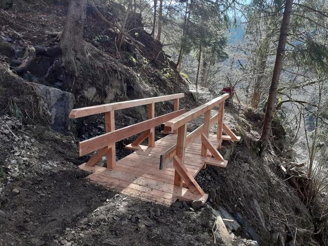 Am Liesersteig wurde eine neue Brücke errichtet. | Foto: KK/Stadtgemeinde Spittal