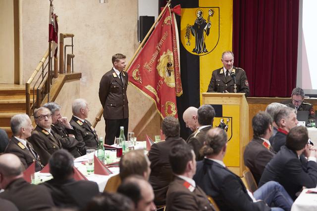 Versammlung der Feuerwehr.