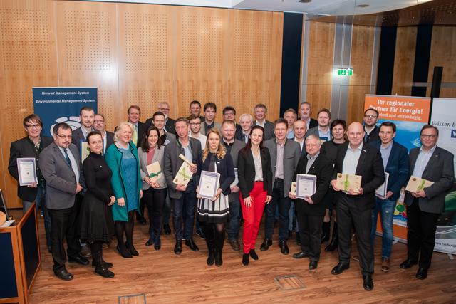 Das Team von Logicdata freut sich - ebenso wie die anderen Teilnehmer am Programm - über das Zertifikat Ökoprofit 2019.