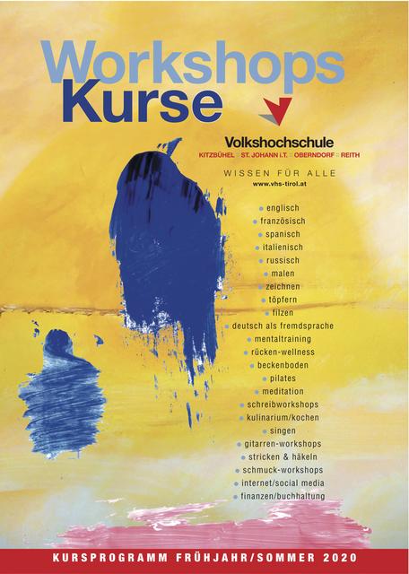 VHS-Programm neu: VHS bietet viele Kurse und Workshops - Kitzbühel