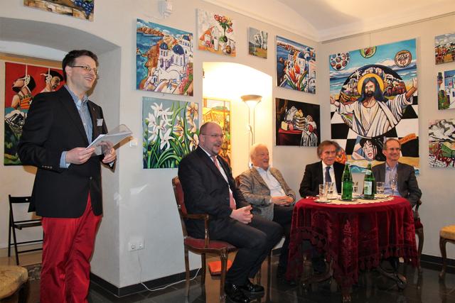 Matthias Laurenz Gräff eröffnet den Dialog im Kamptal mit Philipp Jauernik, Hannes Swoboda, Emil Brix und Eric Frey 