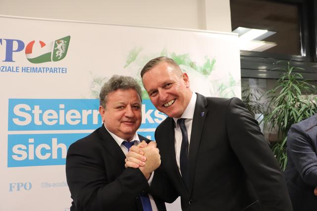 Franz Schlögl und Mario Kunasek | Foto: Edith Ertl