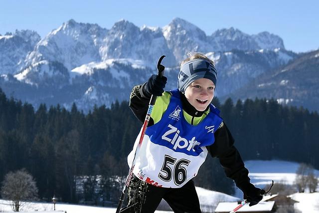 Klassensieger Jonas Baumgartner (LLC Walchsee). Fotoserie über Langlauf Schwendt folgt am 12. Februar 2020. | Foto: Friedl Schwaighofer