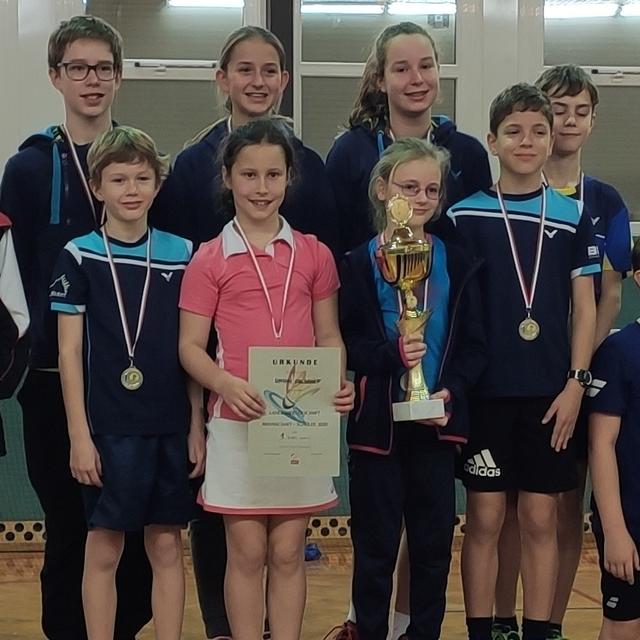Die erfolgreichen Ohlsdorfer Badminton-Asse der Schüler-Bewerbe.