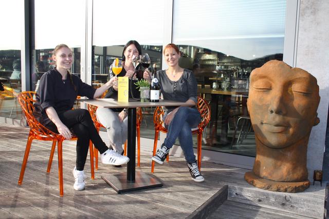 Ein Team: Elisabeth Steiner, Chefin Sandra Groß und Regina Haller.