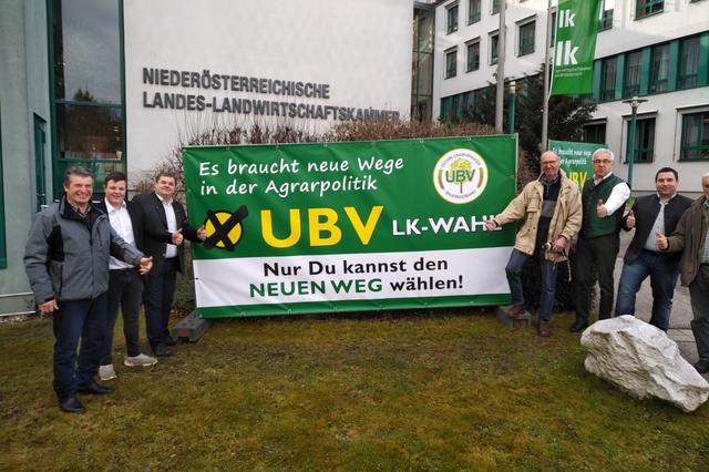 Die UBV-Mitglieder aus dem Bezirk Scheibbs in St. Pölten