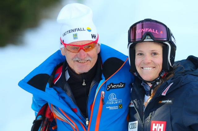 Manfred Mühlthaler mit Sara Hector aus Schweden.