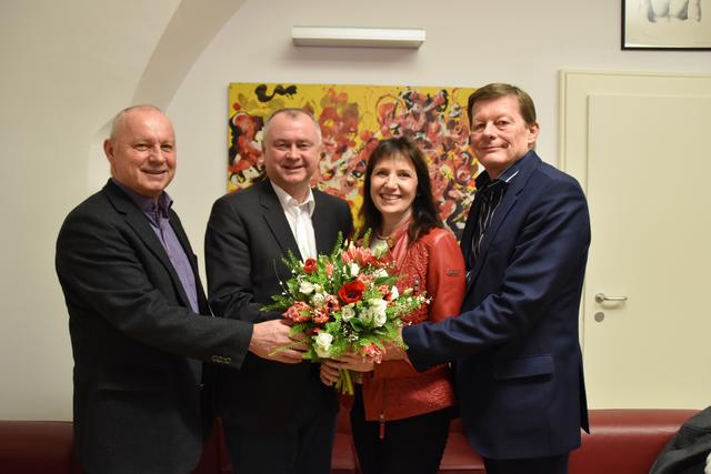 StR Fritz Panny, Hans Stefan Hintner, Sylvia Drechsler und VP-Klubobmann Martin Czeiner.