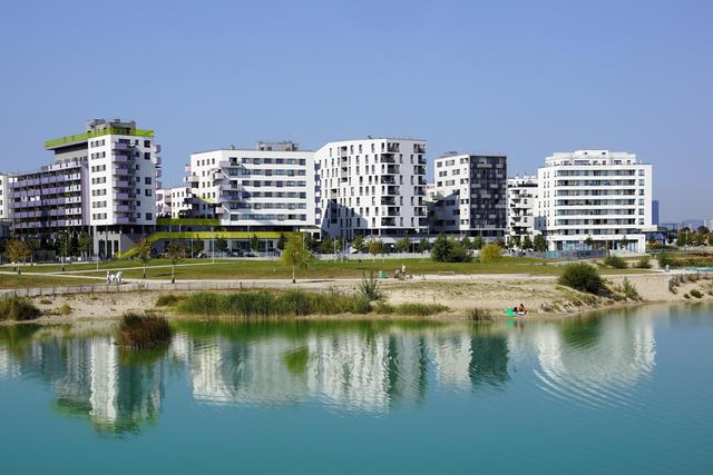 In der Seestadt Aspern kam es am Mittwochabend zu einem Feuer.