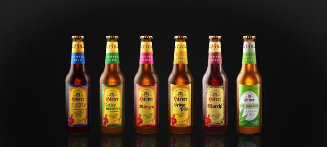Neues Design der Bierflaschen im Jubiläumsjahr