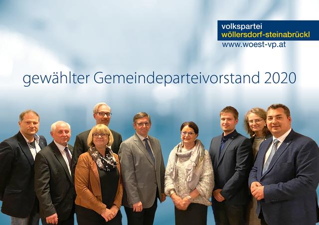 vlnr.: Finanzprüfer Philipp Palotay, Vizebürgermeister Hubert Mohl, 1. GPO-Stv. Ursula Schwarz, 2. GPO-Stv. Ing. Mag (FH) Christoph Wallner, BPO LAbg. Ing. Franz Rennhofer, Finanzprüferin Seniorenbundobfrau Gabrielle Volk, Gemeindeparteiobmann Florian Pfaffelmaier, Finanzreferentin Ruth Woch und Bgm. Ing. Gustav Glöckler | Foto: Bauer/Resch