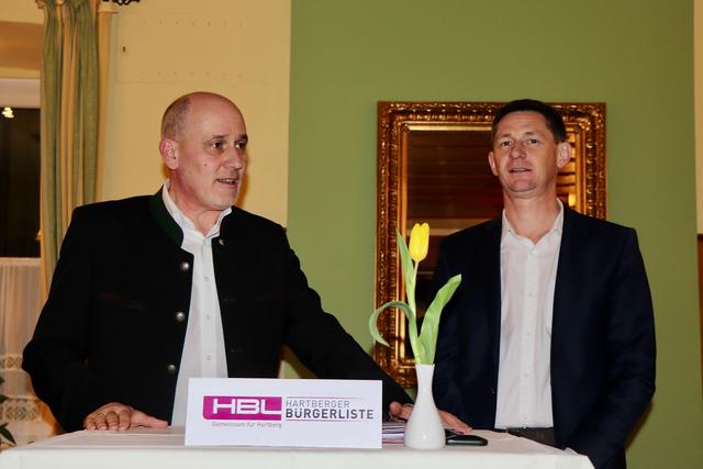 Führen die Hartberger Bürgerliste an: Spitzenkandidat Ludwig Robitschko (l.) und Listenzweiter Michael Horvath.