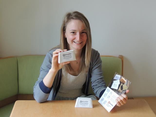 Stellt Seifen und andere Kosmetikprodukte her: Katharina Enengl.