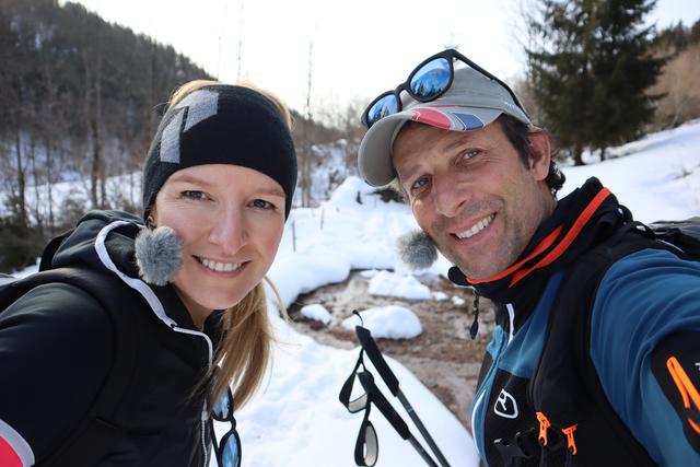 Maria Hauser mit Tom Walek: Richtung "Koasa".