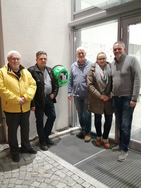Die Obleute der Orter Gemeinderatsfraktionen (v.l.) Franz Brandstötter (SPÖ), Alois Bögl (ÖVP), Josef Standhartinger (GRÜNE), Susanne Redhammer (FPÖ) und Bürgermeister Walter Reinthaler.