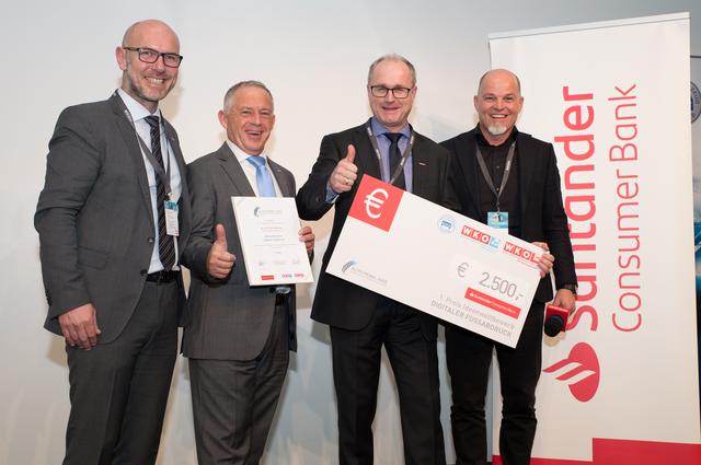 Gremialobmann Adolf Seifried, Jörg Silbergasser, Günther Baschinger und Michael Schwaiger